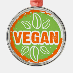 Vegan gehen ornament aus metall