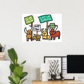 Vegan gehen poster (Heimbüro)