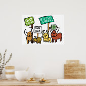 Vegan gehen poster (Küche)