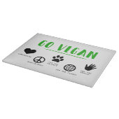 Vegan gehen schneidebrett (Ecke)