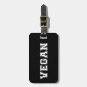 Vegan Gepäckanhänger (Vorderseite vertikal)