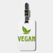 Vegan Gepäckanhänger (Vorderseite vertikal)