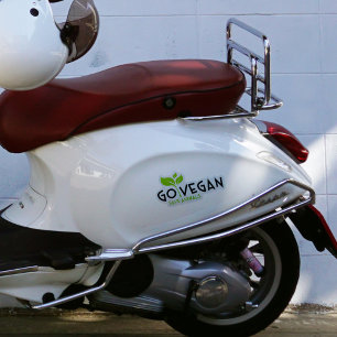 Vegan, Gerettet Tiere, 2 in 1, Aufkleber