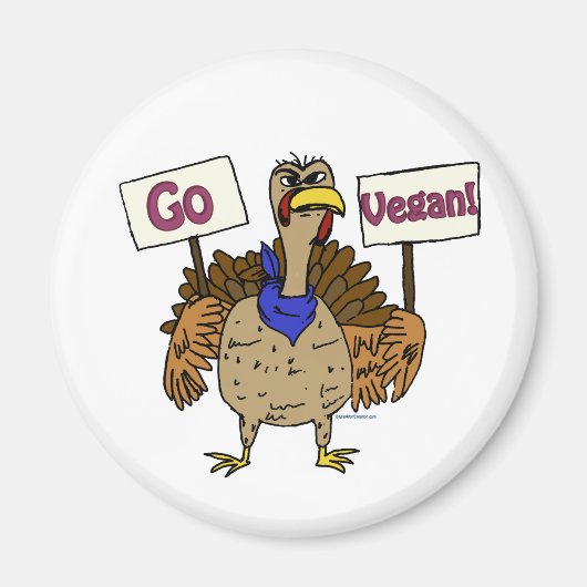 Vegan - Gespräche mit der Türkei Magnet (Vorne)