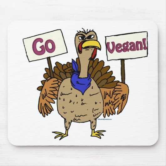 Vegan - Gespräche mit der Türkei Mousepad (Vorne)