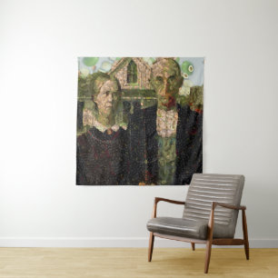Vegan Gothic Fine Art Parodie Wandteppich