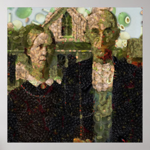 Vegan Gothic Fine Art Spoof Poster