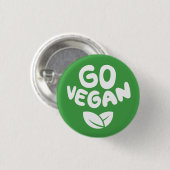 Vegan grün button (Vorne & Hinten)