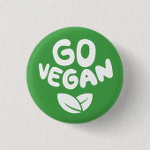 Vegan grün button (Vorderseite)
