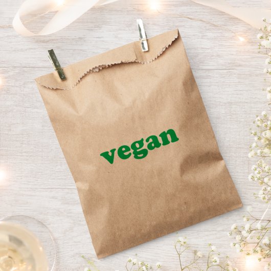 Vegan-grün-weiß-Geschenk Geschenktütchen (Ausgeschnitten)