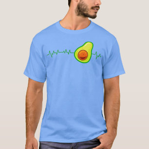 Vegan Heartbeat Vegetarian Avocado Heart Rate Guac T-Shirt