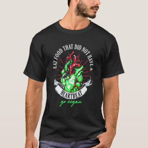 Vegan Heartbeat Vegetarisch Vegetarismus Veganismu T-Shirt