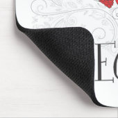 Vegan - Herz Mousepad (Ecke)