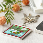 Vegan Hunters Funny Schlüsselanhänger (Seite)