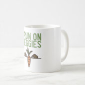 Vegan - Ich laufe auf Veggies Kaffeetasse (VorderseiteRechts)