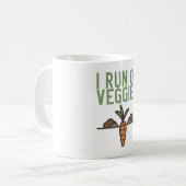 Vegan - Ich laufe auf Veggies Kaffeetasse (Vorderseite Links)