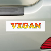 Vegan in den Flammen Autoaufkleber (Auf Auto)