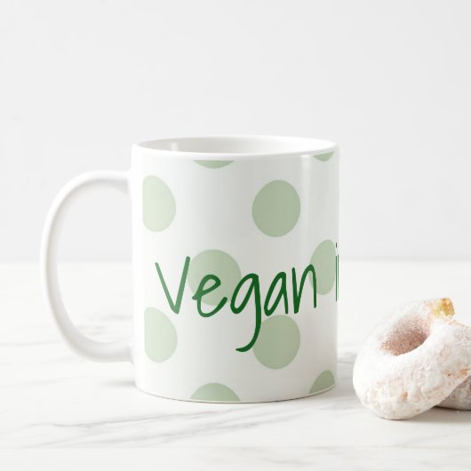 Vegan in meinem Soul Kaffeetasse (Mit Donut)