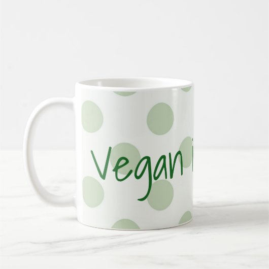 Vegan in meinem Soul Kaffeetasse (Links)