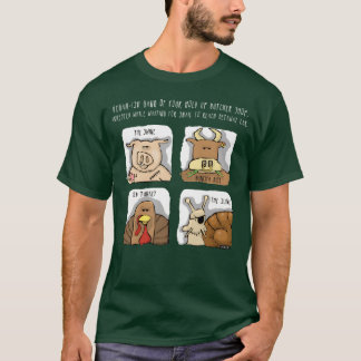 Vegan ish Tiere Krimi lustig T-Shirt