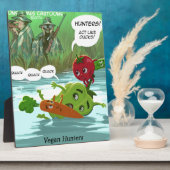 Vegan Jäger Funny Fotoplatte (Seite)