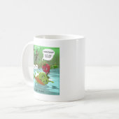Vegan Jäger Funny Kaffeetasse (Vorderseite Links)