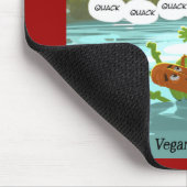 Vegan Jäger Funny Mousepad (Ecke)