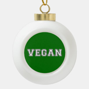Vegan Keramik Kugel-Ornament