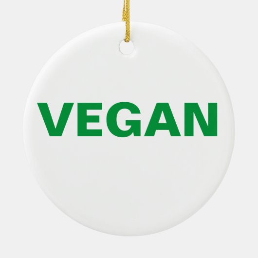 VEGAN KERAMIK ORNAMENT (Hinten)
