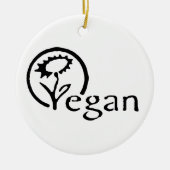 Vegan Keramikornament (Vorne)