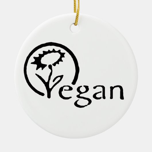 Vegan Keramikornament (Vorne)