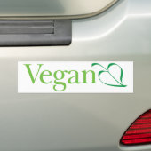 Vegan (Leaf): Autoaufkleber (Auf Auto)