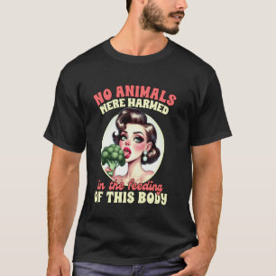 Vegan Life Vegetarisch Keine Tiere wurden in Th ge T-Shirt