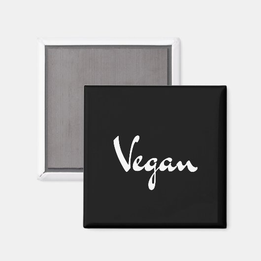 Vegan Magnet (Vorderseite/Rückseite)