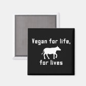 Vegan Magnet (Vorderseite/Rückseite)