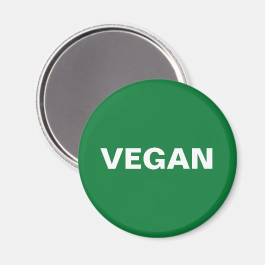 VEGAN MAGNET (Vorderseite/Rückseite)