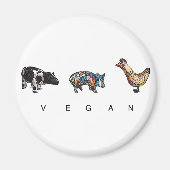 VEGAN MAGNET (Vorne)