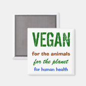 VEGAN MAGNET (Vorderseite/Rückseite)