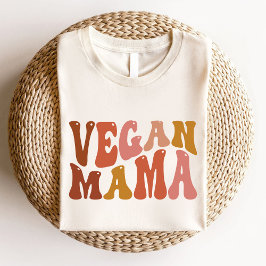 Vegan Mama Retro Groovy Vegetarian Mom Sweatshirt