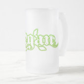 Vegan Mattglas Bierglas (VorderseiteRechts)