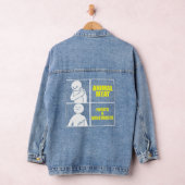 Vegan Meme Humorvolle vegetarische Ernährung Jeansjacke (Hangar)