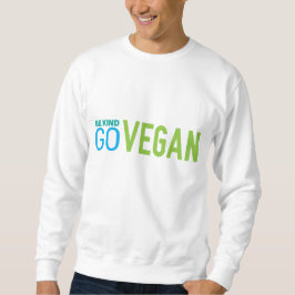 vegan Mens weiß gehen Sweatshirt
