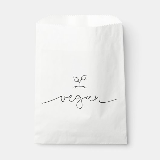 Vegan Minimalistisch Geschenktütchen (Vorderseite)