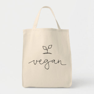 Vegan Minimalistisch Tragetasche