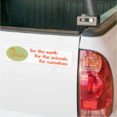 Vegan (mit Karotten-Grafik) Autoaufkleber (Auf Lkw)
