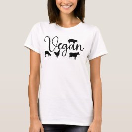 Vegan mit Tieren T-Shirt