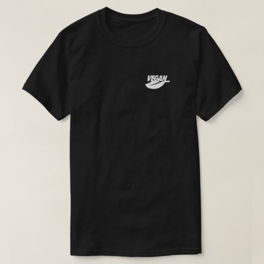 VEGAN Nike Logo Parody (White) Active T - Shirt (Design vorne)