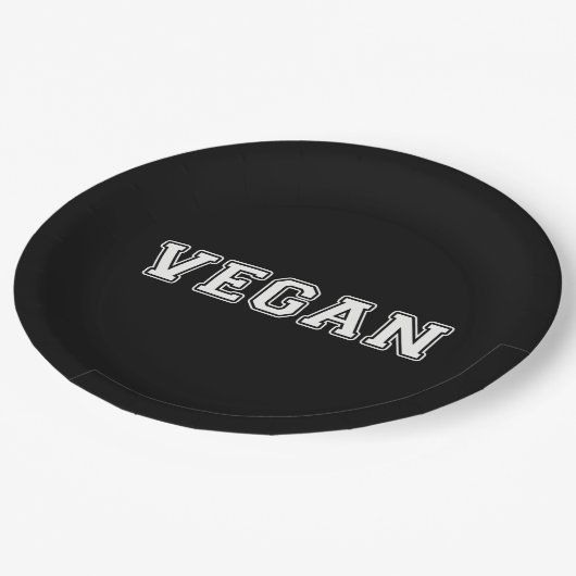 Vegan Pappteller (Schrägansicht)