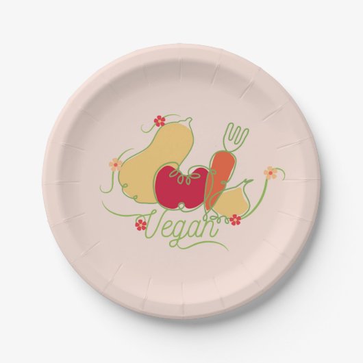 vegan pappteller (Vorderseite)