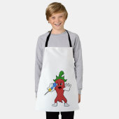 Vegan Pepper bei Darts mit Dart.PNG Schürze (Getragen)